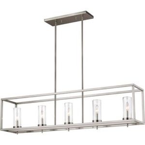 Zire 5 Light Brushed Nickel Hanging Light